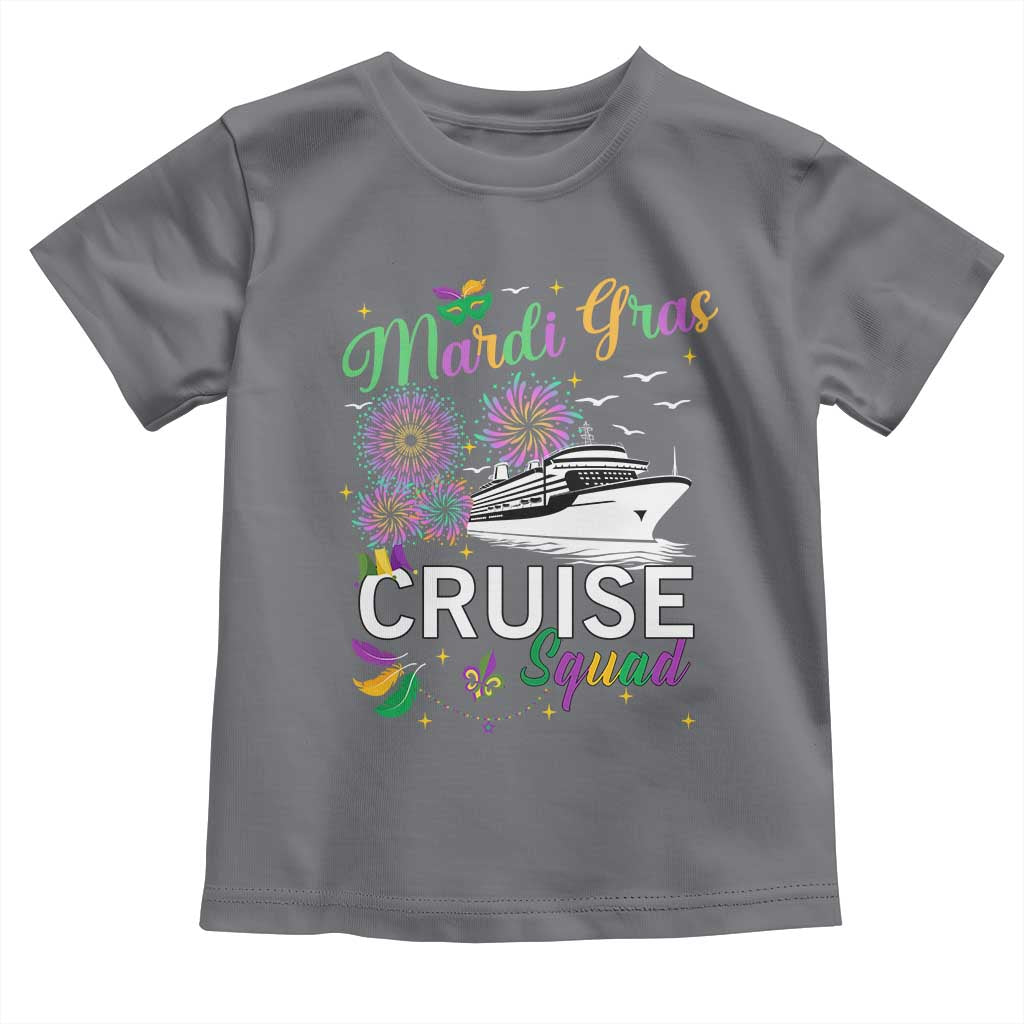 Mardi Gras Toddler T Shirt Cruise Squad Matching Group Family Vacation TS09 Charcoal Print Your Wear