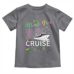 Mardi Gras Toddler T Shirt Cruise Squad Matching Group Family Vacation TS09 Charcoal Print Your Wear