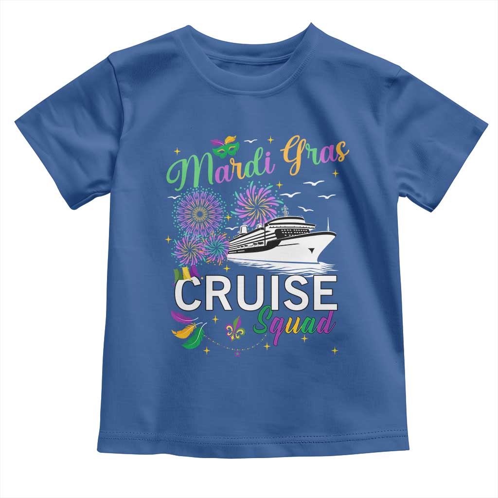 Mardi Gras Toddler T Shirt Cruise Squad Matching Group Family Vacation TS09 Royal Blue Print Your Wear