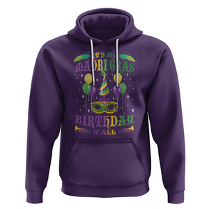 Funny It's My Mardi Gras Birthday Y'all Hoodie TS09 Purple Printyourwear
