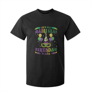 Funny It's My Mardi Gras Birthday Y'all T Shirt For Kid TS09 Black Print Your Wear