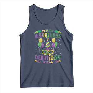Funny It's My Mardi Gras Birthday Y'all Tank Top TS09 Navy Print Your Wear