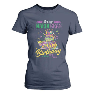 It's My Mardi Gras Birthday Y'all Funny T Shirt For Women TS09 Navy Print Your Wear
