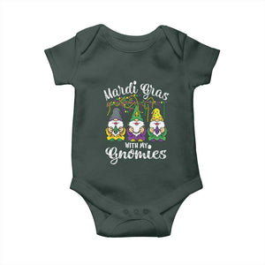 Mardi Gras With My Gnomies Funny Gnomes Squad Baby Onesie TS09 Print Your Wear