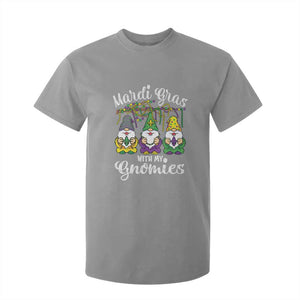 Mardi Gras With My Gnomies Funny Gnomes Squad T Shirt For Kid TS09 Sport Gray Print Your Wear