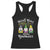 Mardi Gras With My Gnomies Funny Gnomes Squad Racerback Tank Top TS09 Black Print Your Wear