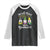 Mardi Gras With My Gnomies Funny Gnomes Squad Raglan Shirt TS09 Black White Print Your Wear