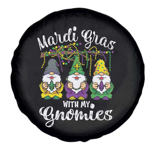 Mardi Gras With My Gnomies Funny Gnomes Squad Spare Tire Cover TS09 Print Your Wear