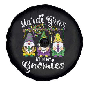 Mardi Gras With My Gnomies Funny Gnomes Squad Spare Tire Cover TS09 Print Your Wear
