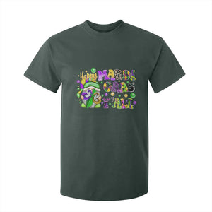 Happy Mardi Gras Y'all Cute Gnome Fat Tuesday T Shirt For Kid TS09 Dark Forest Green Print Your Wear
