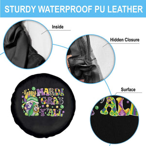 Happy Mardi Gras Y'all Cute Gnome Fat Tuesday Spare Tire Cover TS09 Print Your Wear