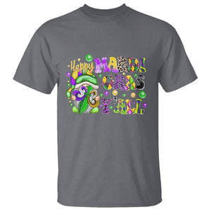 Happy Mardi Gras Y'all Cute Gnome Fat Tuesday T Shirt TS09 Charcoal Printyourwear