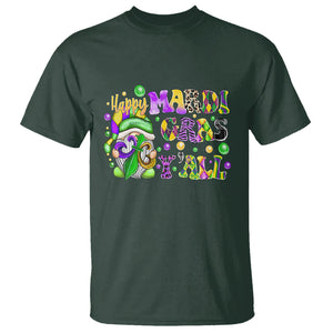 Happy Mardi Gras Y'all Cute Gnome Fat Tuesday T Shirt TS09 Dark Forest Green Printyourwear