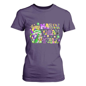 Happy Mardi Gras Y'all Cute Gnome Fat Tuesday T Shirt For Women TS09 Purple Print Your Wear