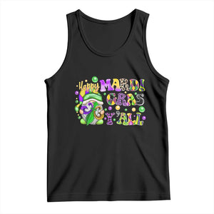 Happy Mardi Gras Y'all Cute Gnome Fat Tuesday Tank Top TS09 Black Print Your Wear