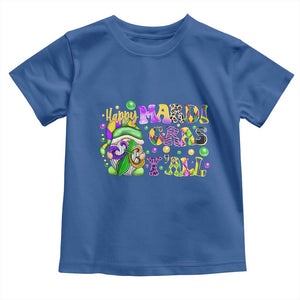 Happy Mardi Gras Y'all Cute Gnome Fat Tuesday Toddler T Shirt TS09 Royal Blue Print Your Wear