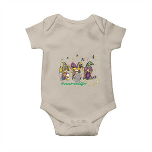 Mardi Gras Baby Onesie Jester Gnomes Nurse RN ICU NICU ER Scrub TS09 Sand Print Your Wear