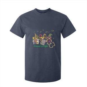 Mardi Gras T Shirt For Kid Jester Gnomes Nurse RN ICU NICU ER Scrub TS09 Navy Print Your Wear