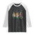 Mardi Gras Raglan Shirt Jester Gnomes Nurse RN ICU NICU ER Scrub TS09 Black White Print Your Wear