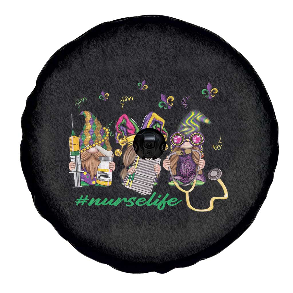 Mardi Gras Spare Tire Cover Jester Gnomes Nurse RN ICU NICU ER Scrub TS09 Print Your Wear