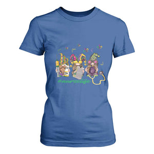 Mardi Gras T Shirt For Women Jester Gnomes Nurse RN ICU NICU ER Scrub TS09 Royal Blue Print Your Wear