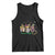 Mardi Gras Tank Top Jester Gnomes Nurse RN ICU NICU ER Scrub TS09 Black Print Your Wear
