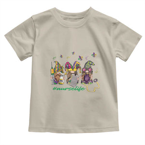Mardi Gras Toddler T Shirt Jester Gnomes Nurse RN ICU NICU ER Scrub TS09 Sand Print Your Wear