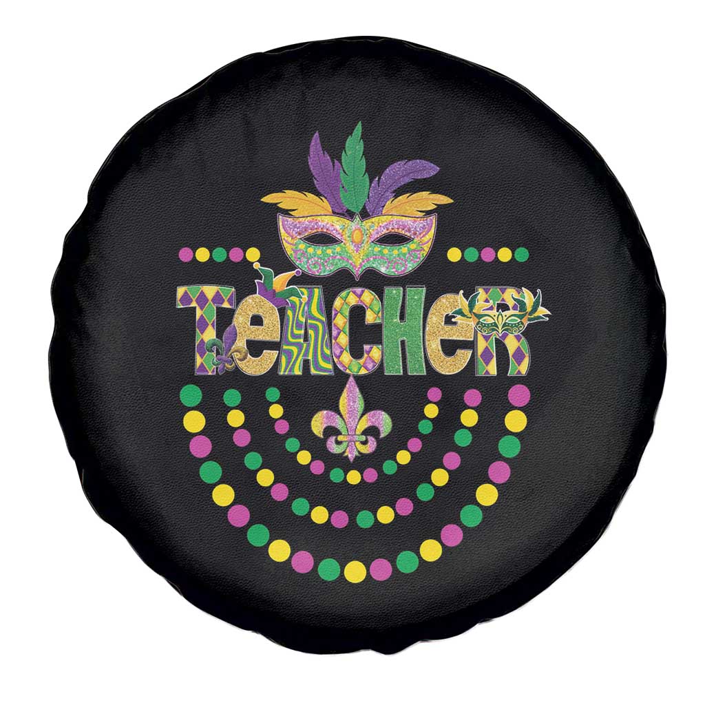 Mardi Gras Teacher Fat Tuesday New Orleans Spare Tire Cover TS09 Print Your Wear