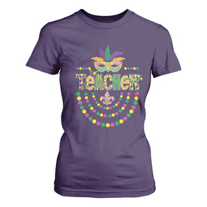 Mardi Gras Teacher Fat Tuesday New Orleans T Shirt For Women TS09 Purple Print Your Wear