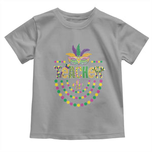 Mardi Gras Teacher Fat Tuesday New Orleans Toddler T Shirt TS09 Sport Gray Print Your Wear