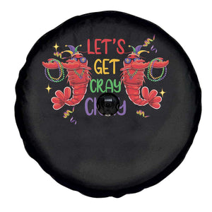 Mardi Gras Spare Tire Cover Lets Get Cray Cray Dabbing Crawfish TS09 Print Your Wear