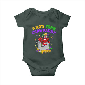 Mardi Gras Baby Onesie Who's Your Crawdaddy Funny Crawfish Jester Beads TS09 Print Your Wear