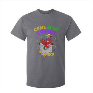 Mardi Gras T Shirt For Kid Come At Me Breaux Funny Crawfish Beads TS09 Charcoal Print Your Wear