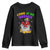 Mardi Gras Youth Sweatshirt Come At Me Breaux Funny Crawfish Beads TS09 Black Print Your Wear