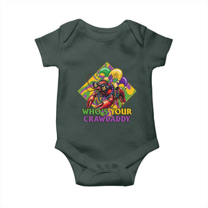 Funny Mardi Gras Baby Onesie Who's Your Crawdaddy Crawfish Jester Beads TS09 Print Your Wear