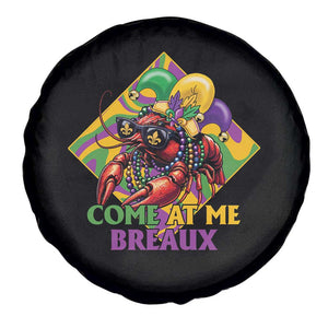 Funny Mardi Gras Spare Tire Cover Come At Me Breaux Crawfish Beads TS09 Print Your Wear