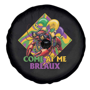 Funny Mardi Gras Spare Tire Cover Come At Me Breaux Crawfish Beads TS09 Print Your Wear