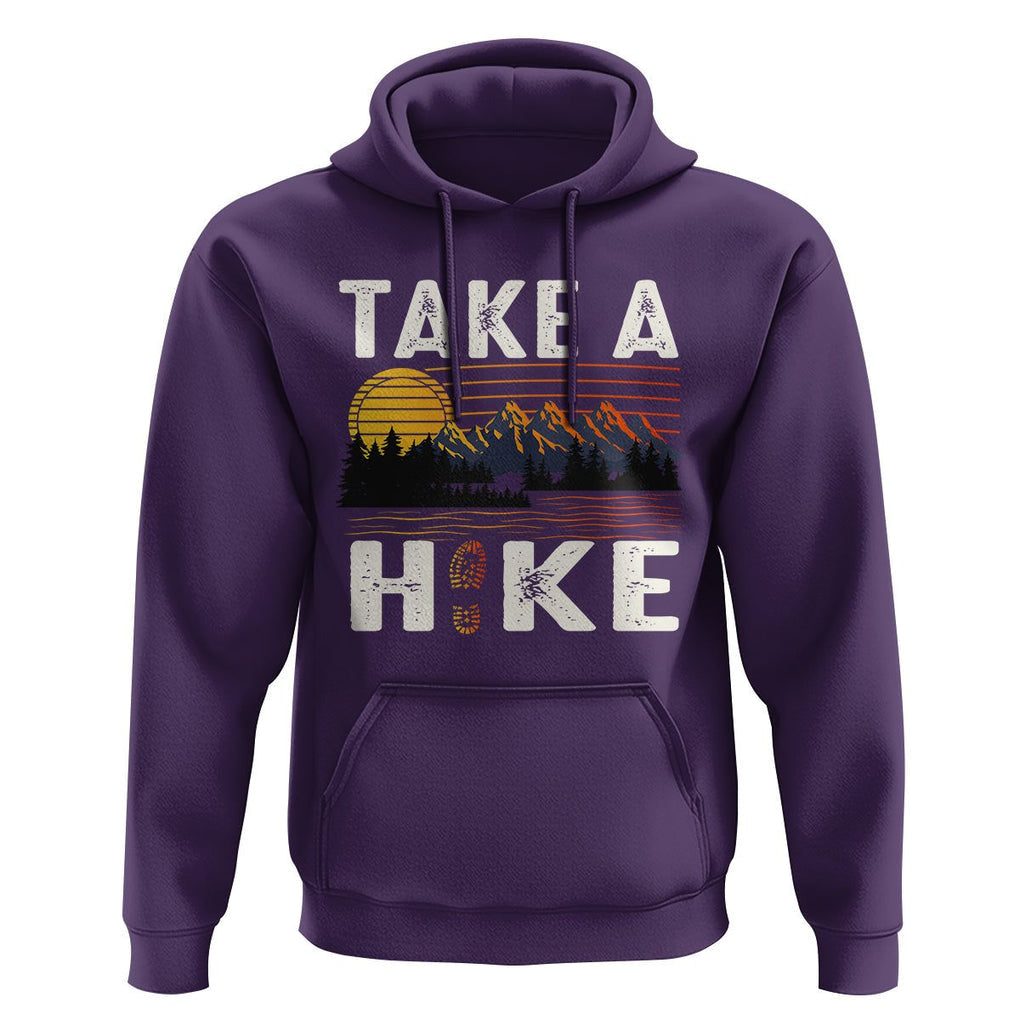 Hiking Lover Hoodie Take A Hike Outdoor Nature Camping TS09 Purple Printyourwear