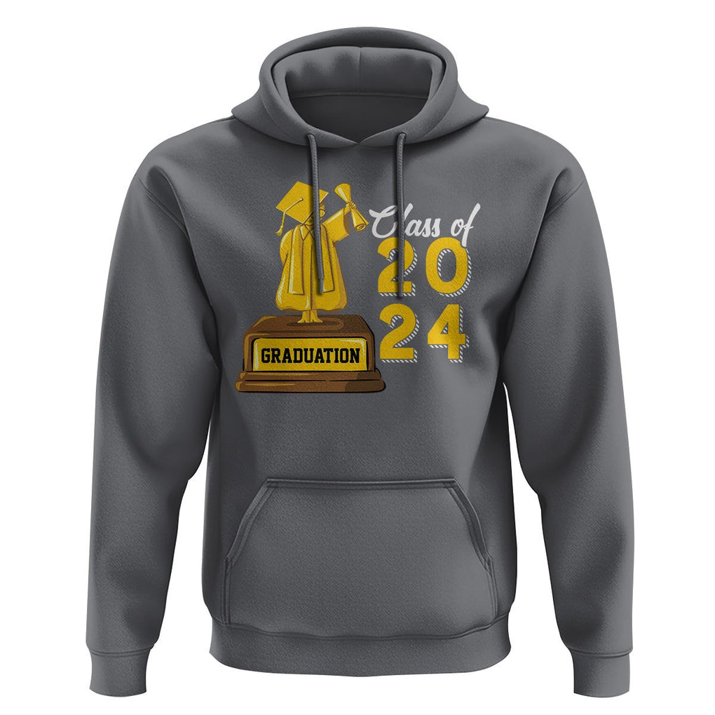 Graduation Hoodie Done Class Of 2024 Bachelors Degree TS09 Charcoal Print Your Wear