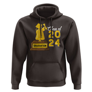 Graduation Hoodie Done Class Of 2024 Bachelors Degree TS09 Dark Chocolate Print Your Wear