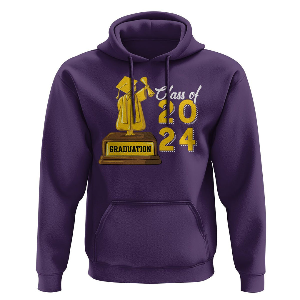 Graduation Hoodie Done Class Of 2024 Bachelors Degree TS09 Purple Print Your Wear