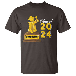 Graduation T Shirt Done Class Of 2024 Bachelors Degree TS09 Dark Chocolate Print Your Wear