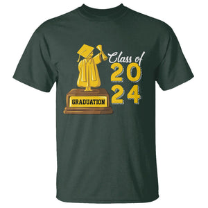 Graduation T Shirt Done Class Of 2024 Bachelors Degree TS09 Dark Forest Green Print Your Wear