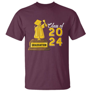 Graduation T Shirt Done Class Of 2024 Bachelors Degree TS09 Maroon Print Your Wear