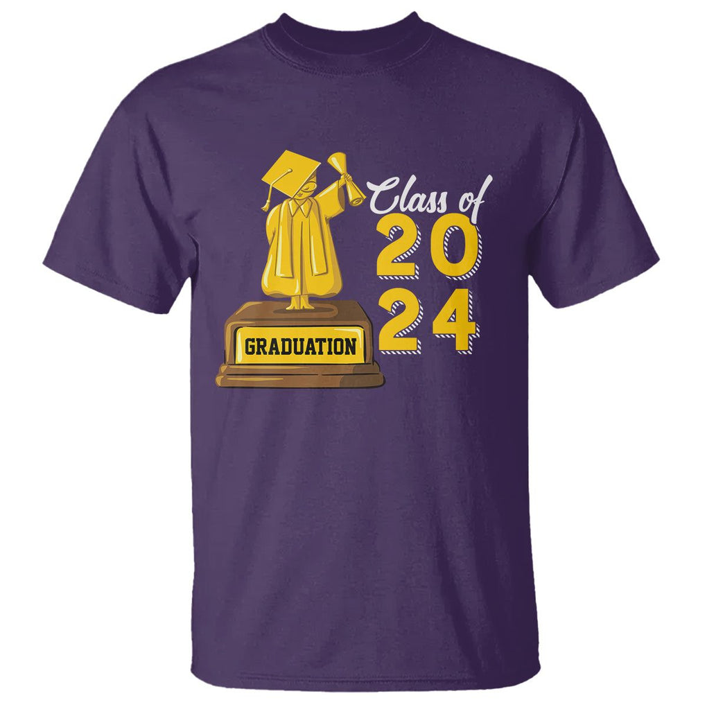Graduation T Shirt Done Class Of 2024 Bachelors Degree TS09 Purple Print Your Wear