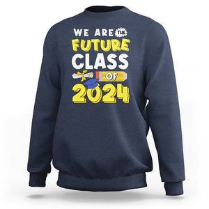 Graduation Sweatshirt We Are The Future Of Class 2024 TS09 Navy Print Your Wear