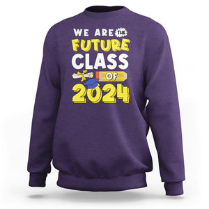 Graduation Sweatshirt We Are The Future Of Class 2024 TS09 Purple Print Your Wear