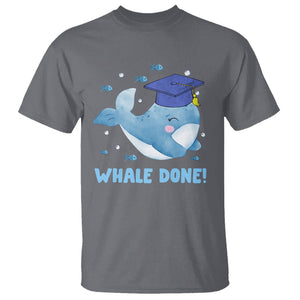 Graduation T Shirt Whale Done Congratulation Graduated Graduating TS09 Charcoal Print Your Wear
