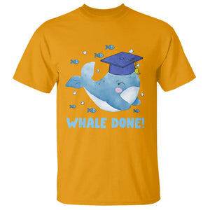 Graduation T Shirt Whale Done Congratulation Graduated Graduating TS09 Gold Print Your Wear