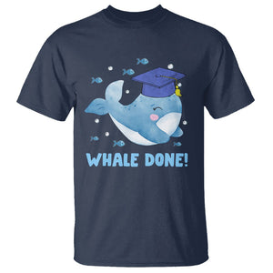 Graduation T Shirt Whale Done Congratulation Graduated Graduating TS09 Navy Print Your Wear